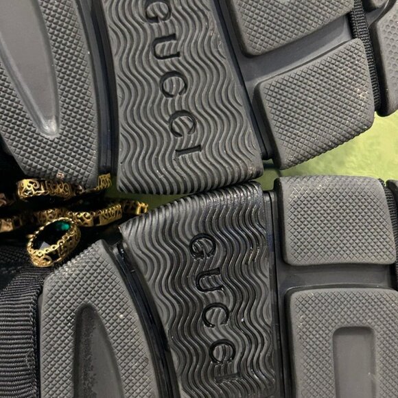 Gucci X SEGA Mesh Suede Calfskin Crystal Women's Size 39 Sneakers SPB-SAL 341230 - Picture 5 of 11